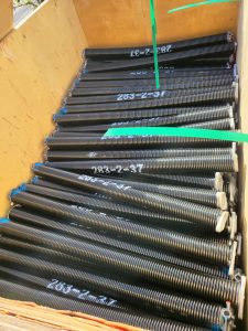 Garage door torsion springs for replacement service in Minneapolis Saint Paul Minnesota