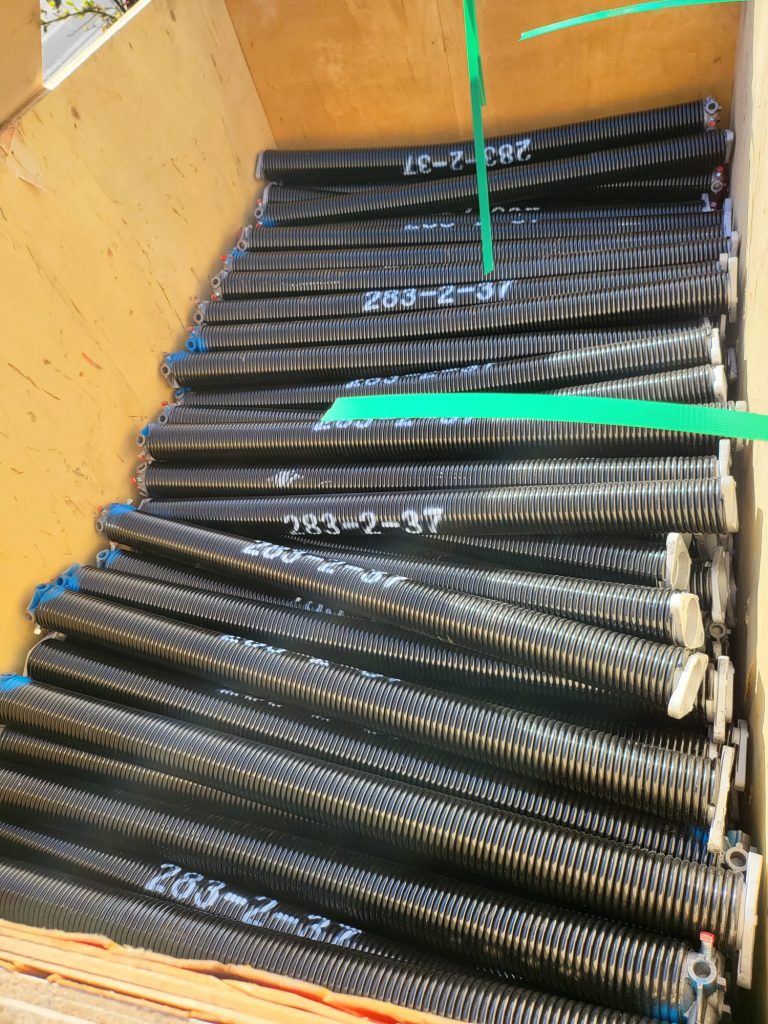 Garage door torsion springs for replacement service in Minneapolis Saint Paul Minnesota