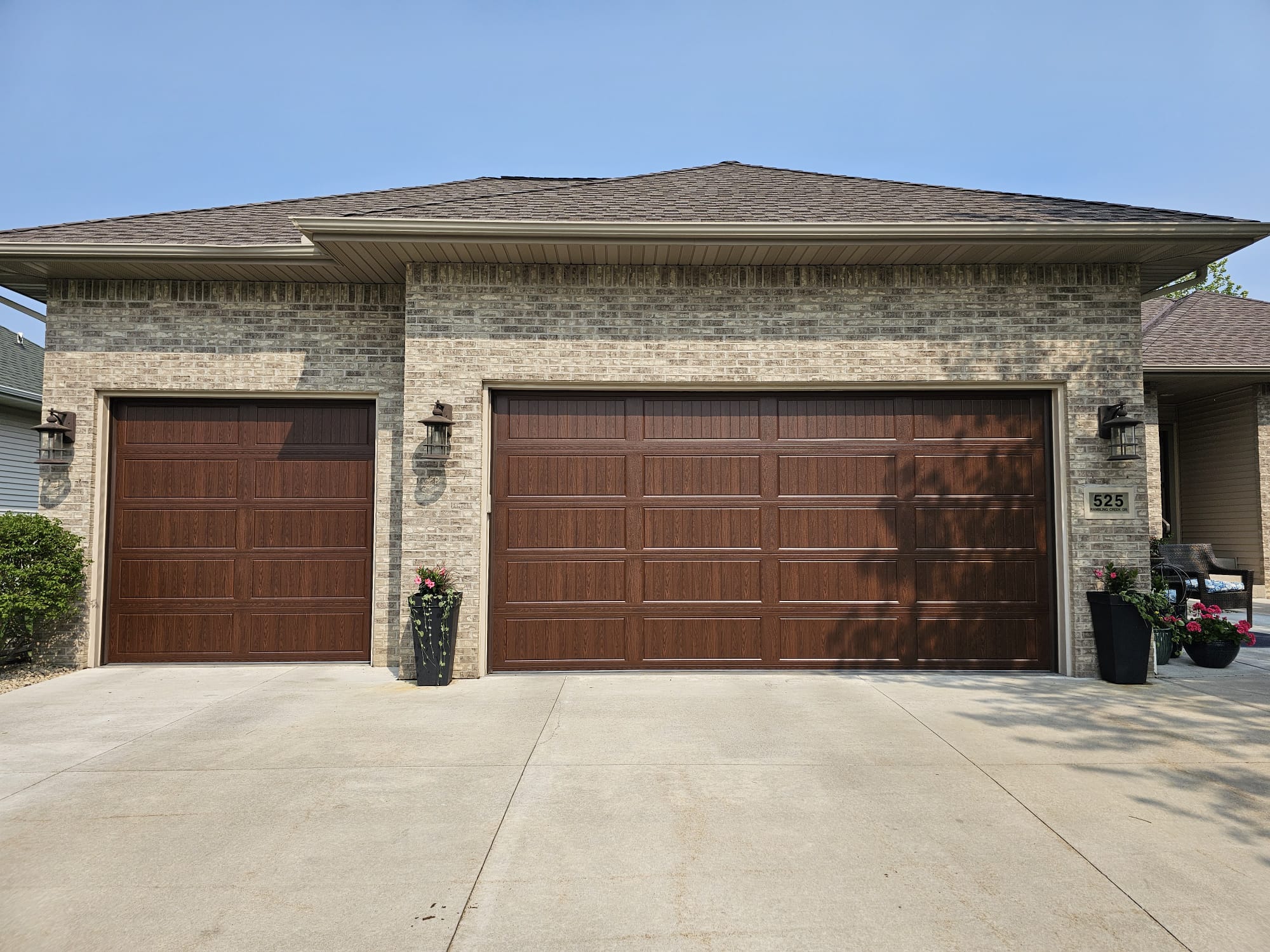 Stunning double wood grain doors Minnesota