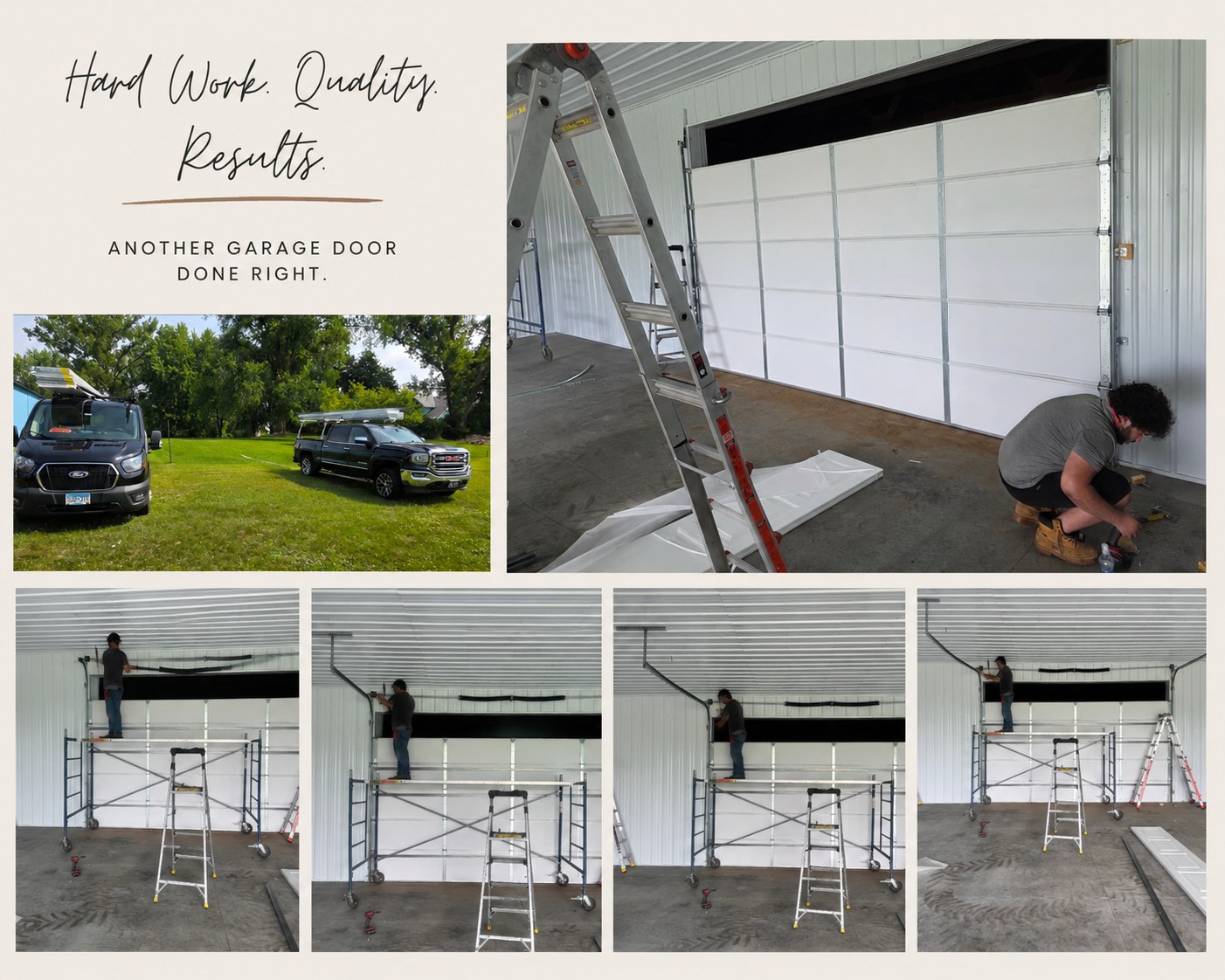 David's Urgent Garage Door - recent garage door work across the Twin Cities